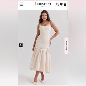 House of CB Amore Vintage Cream Dress XS